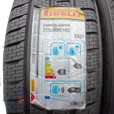 2. 215 60 R16C 4 x PIRELLI 215/60 R16C Carrier Winter Winterreifen  2017/2019 VOLL WIE NEU