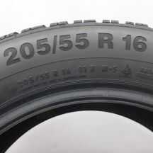 6. 205 55 16 4x CONTINENTAL 205/55 R16 91H ContiWinterContact Ts850 Winterreifen 2017 7-7,8mm