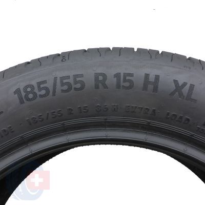 6.  2 x CONTINENTAL 185/55 R15 86H XL EcoContact 6 Sommerreifen 2019 5.8-6mm