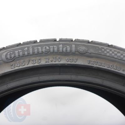 4. 245 35 19 2x CONTINENTAL 245/35 R19 93V XL ContiWinterContact TS 810 S M0 Winterreifen 2018 Ungebraucht   