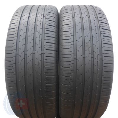 2 x CONTINENTAL 235/55 R18 100V EcoContact 6 Sommerreifen  2022 5.8-6mm