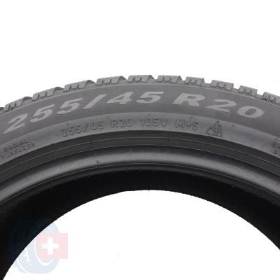 6. 255 45 20 2x PIRELLI 255/45 R20 105V XL Scorpion Winter 2 Winterreifen 2022 7-6,8mm 
