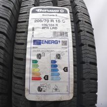 3. 205 70 15C 4x BARUM 205/70 R15C 106/104R SnoVanis 3 Winterreifen 2022 Ungebraucht  