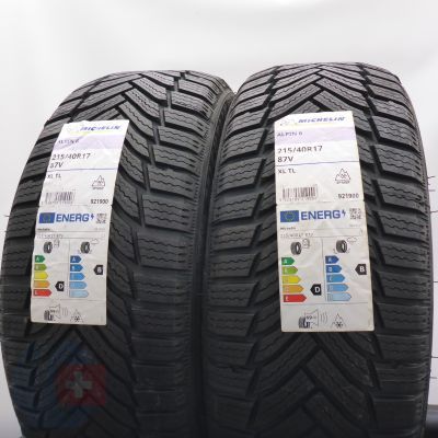 6. 215 40 17 4x MICHELIN 215/40 R17 87V Alpin 6 Winterreifen 2020, 2023 Ungebraucht