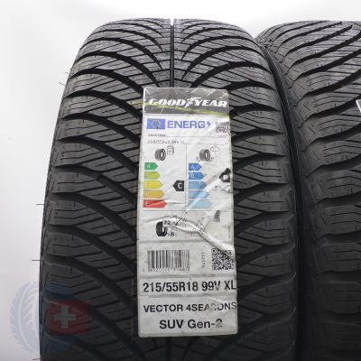 3. 215 55 18 4x GOODYEAR 215/55 R18 99V XL Vector 4Seasons SUV Gen-2 Ganzjahresreifen 2022 Voll