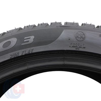 8. 225 45 19 4x PIRELLI 225/45 R19 96V RunFlat Sottozero 3 Winter Winterreifen 2018 7,2-7,5mm