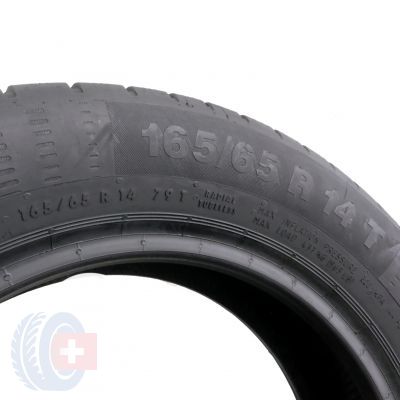 7. 4 x CONTINENTAL 165/65 R14 79T ContiEcoContact 5 Sommerreifen DOT19/16  6.5-7mm