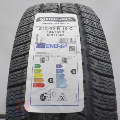 215/65 R15C 1x CONTINENTAL 104/102T VanContact Winter Winterreifen 2023 VOLL WIE NEU 