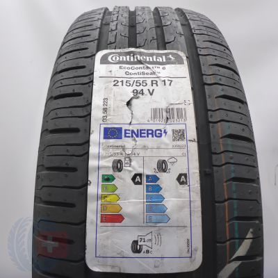 215 55 17 1x CONTINENTAL 215/55 R17 94V EcoContact 6 SEAL Sommerreifen 2022 Ungebraucht  