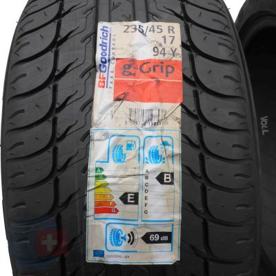 2. 2 x BF GOODRICH 235/45 R17 94Y g-Grip Sommerreifen 2017 VOLL WIE NEU 