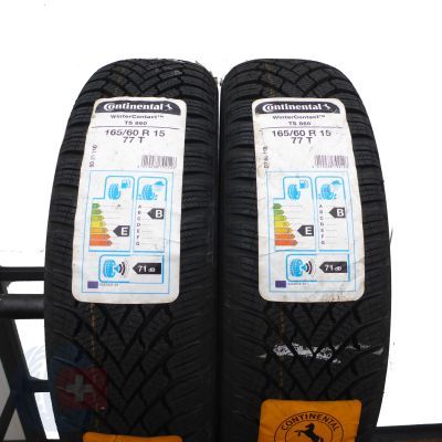 5. 165 60 15 4x CONTINENTAL 77T 165/60 R15 WinterContact Ts860 Winterreifen 2020 WIE NEU VOLL