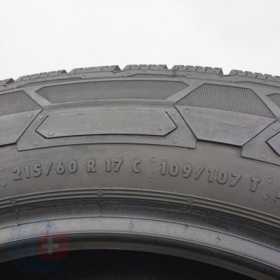 5. 215 60 17C 4x CONTINENTAL 215/60 R17C  109/107T VanContact Winter Winterreifen 2021, 2022 6,8-7,2mm
