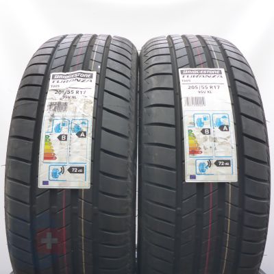 205 55 17 2x BRIDGESTONE 205/55 R17 95V XL Turanza T005 Sommerreifen 2019 Ungebraucht    