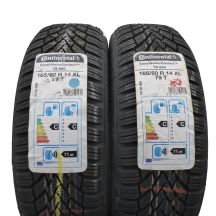 165 60 14 2x CONTINENTAL 165/60 R14 79T ContiWinterContact TS850 Winterreifen 2016 UNGEBRAUCHTE