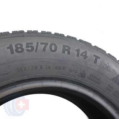 7. 4 x CONTINENTAL 185/70 R14 88T ContiWinterContact TS 850  Winterreifen  6-7mm