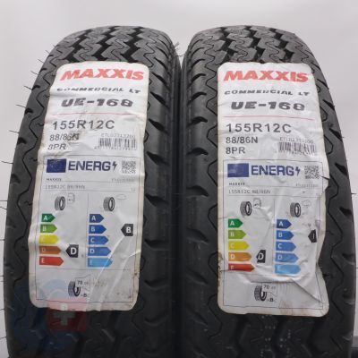 3.  155 80 12C 4x MAXXIS 155/80 R12C 88/86N Commercial LT UE-168 Sommerreifen 2022 UNGEBRAUCHT 