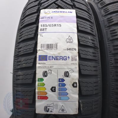 3. 185 65 15 4x MICHELIN 185/65 R15 88T Alpin 6 Winterreifen 2023 Ungebraucht  