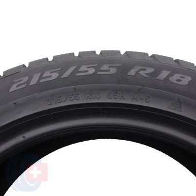 6. 215 55 18 4x PIRELLI 215/55 R18 95H Sottozero 3 Winter 2021 Winterreifen 6,8-7,3mm