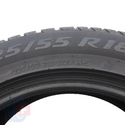 6. 4 x PIRELLI 225/55 R18 102V XL Sottozero 3 Winter A0 Winterreifen 2021, 2022 6,3-6,8mm