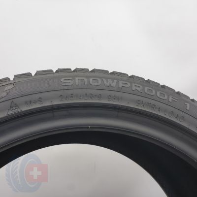6. 245 40 19 4x NOKIAN 245/40 R19 98V Snowproof 1 Winterreifen 2024 7mm