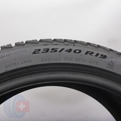 7.  235 40 19 2x PIRELLI 235/40 R19 96W XL P Zero Winter 2 Winterreifen 2024 VOLL WIE NEU 