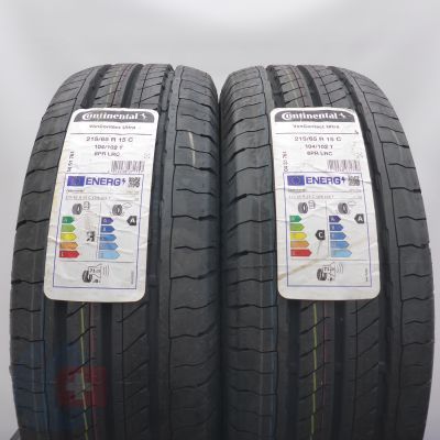 4.  215 65 15C 4x CONTINENTAL 215/65 R15C 104/102T VanContact Ultra Sommerreifen 2023 VOLL WIE NEU  