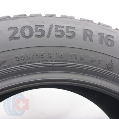 6. 205 55 16 2x CONTINENTAL 205/55 R16 91H WinterContact TS 870 Winterreifen 2023 8,8mm