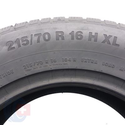 7. 215 70 16 4x CONTINENTAL 215/70 R16  104H XL WinterContact TS 850 P SUV Winterreifen 2021 VOLL WIE NEU
