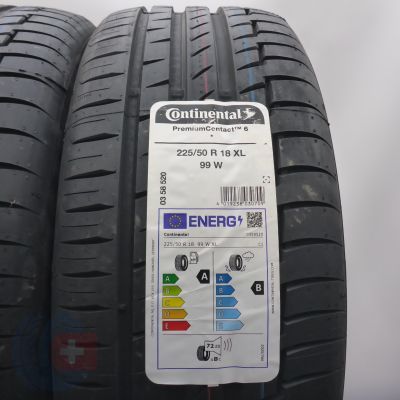 2. 225 50 18 4x CONTINENTAL 225/50 R18 99W XL PremiumContact6 BMW Sommerreifen 2025 VOLL WIE NEU