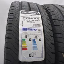 2. 215 65 16C 4x CONTINENTAL 215/65 R16C 109/107T VanContact Eco Sommerreifen 2022 WIE NEU