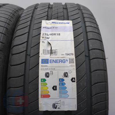 3. 235 40 18 2x MICHELIN 235/40 R18 91W Primacy 4 Sommerreifen 2023 VOLL WIE NEU   3. 235 40 18 2x MICHELIN 235/40 R18 91W Primacy 4 Sommerreifen 2023 VOLL WIE NEU