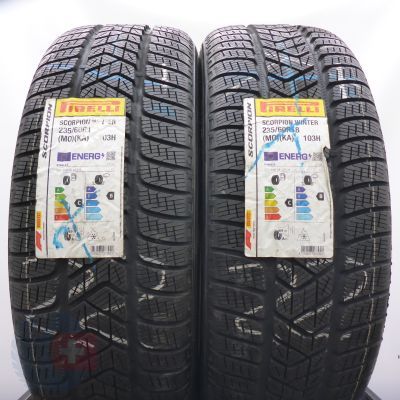 4. 235 60 18 4x PIRELLI 235/60 R18 103H Scorpion Winter M0 Wointerreifen 2022 Ungebraucht   