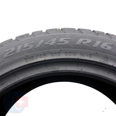 8. 215 45 16 4x PIRELLI 215/45 R16 86H Winter Sottozero 3 Winterreifen 201686H Winter Sottozero 3 Zimowe 2016 VOLL Ungebraucht  