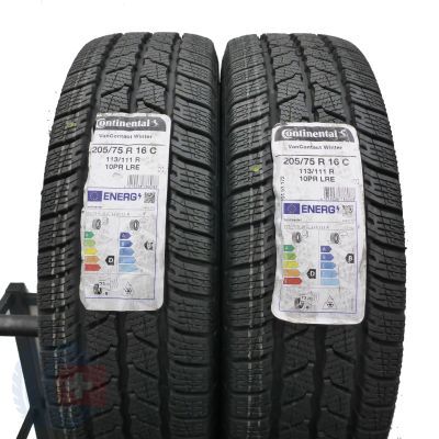 5. 205 75 16C 4x CONTINENTAL 205/75 R16C 113/111R VanContact Winter Winterreifen 2023 WIE NEU VOLL