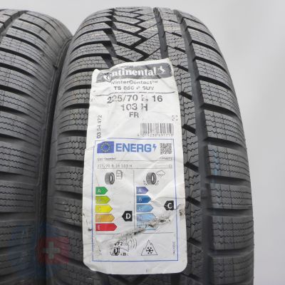 3. 225 70 16 2x CONTINENTAL 225/70 R16 103H WinterContact TS 850 P Winterreifen 2022 VOLL