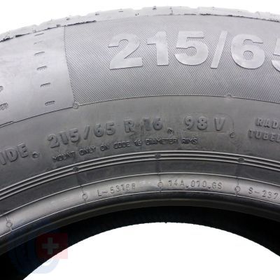 6.  215 65 16 2x CONTINENTAL 215/65 R16  98V ContiEcoContact 5 A0 Sommerreifen 2021 VOLL WIE NEU