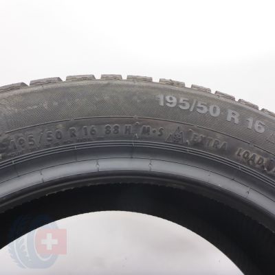6. 195 50 16 2x CONTINENTAL 195/50 R16 88H XL ContiWinterContact TS 830P A0 Winterreifen 2021 Ungebraucht   