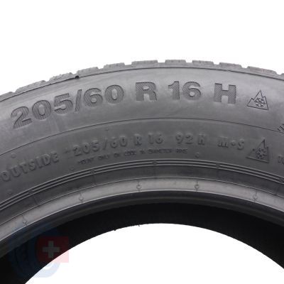 5. 205 60 16 1x CONTINENTAL 205/60 R16 92H WinterContact Ts850 P Winterreifen 2021 VOLL WIE NEU