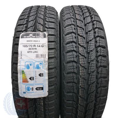 165 70 14C 2 x UNIROYAL 165/70 R14 C 89/87R Snow Max 2 Winterreifen 2012/2018 Ungebrauchte  