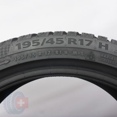 5. 195 45 17 2x CONTINENTAL 195/45 R17 81H WinterContact TS860 Winterreifen 2019 8mm