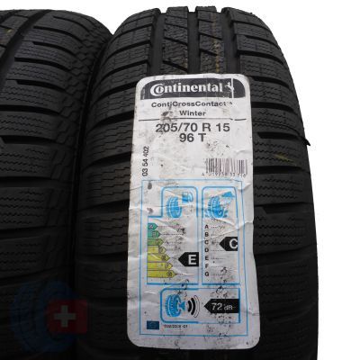 3. 205 70 15 2x CONTINENTAL 205/70 R15 96T ContiCrossContact Winter Winterreifen 2016 UNGEBRAUCHT
