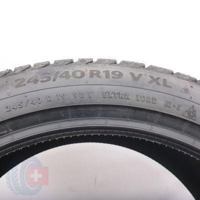 6. 245 40 19 2x CONTINENTAL 245/40 R19 98V XL WinterContact TS860 S Winterreifen 2023 VOLL WIE NEU 