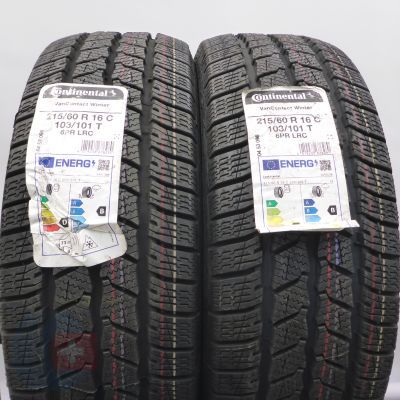 3. 215 60 16C 4x CONTINENTAL 215/60 R16C 103/101T VanContact Winter Winterreifen 2022 VOLL WIE NEU