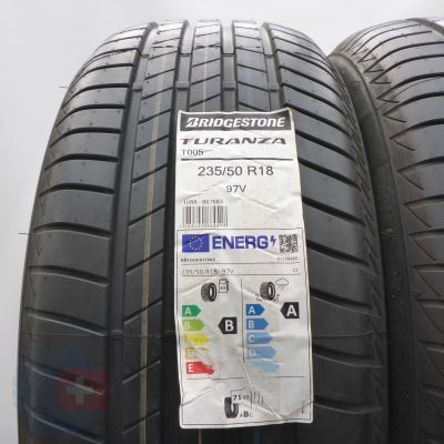 2. 235 50 18 2x BRIDGESTONE 235/50 R18 97V Turanza T005 Sommerreifen 2022 Ungebraucht  