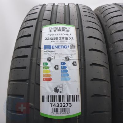 2. 235 55 19 2x NOKIAN 235/55 ZR19 105Y XL Powerproof 1 Sommerreifen 2023 VOLL WIE NEU 
