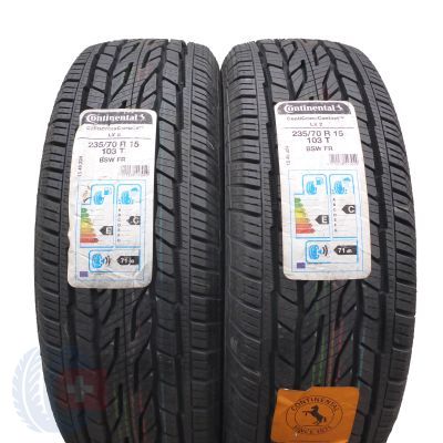 5. 235 70 15 4x CONTINENTAL 235/70 R15 103T ContiCrossContact LX2 Sommerreifen 2018/19 VOLL Wie Neu