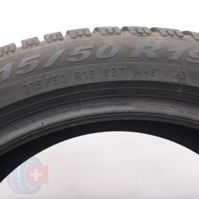 6. 215 50 19 2x PIRELLI 215/50 R19 93T Seal Cinturato Winter WTC2 Winterreifen 2021 WIE NEU VOLL