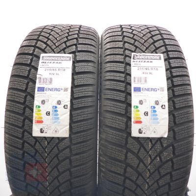  215 45 18 2x BRIDGESTONE 215/45 R18 93V XL Blizzak LM005 Winterreifen 2022 Ungebraucht  