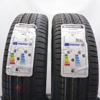 4. 175 70 14 4x CONTINENTAL 175/70 R14 84T UlteraContact Sommerreifen 2024 VOLL WIE NEU 