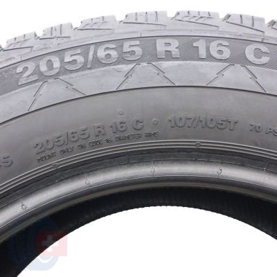 9. 205 65 16C 4x CONTINENTAL 205/65 R16C 107/105T Vanco Winter 2 Winterreifen 7,8-9mm 2018/23